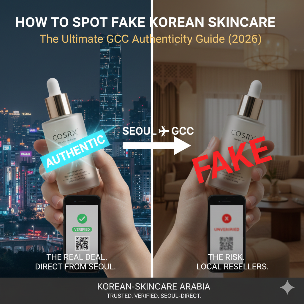 Comparison of original and fake K-Beauty Products  in UAE