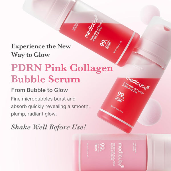 Medicube PDRN Pink Collagen Bubble Serum 95ml | Firming Glow