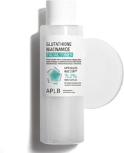 Facial toner bottle with APLB branding on a white background