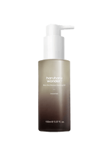 Bottle of haruharu wonder skincare product on a white background