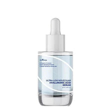 Histoceuticals ultra-low molecular hyaluronic acid serum bottle on a white background