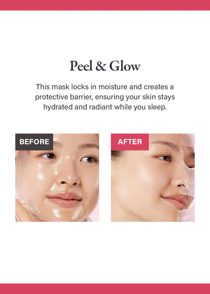 From dull, tired skin at night to hydrated, glass-like glow by morning.