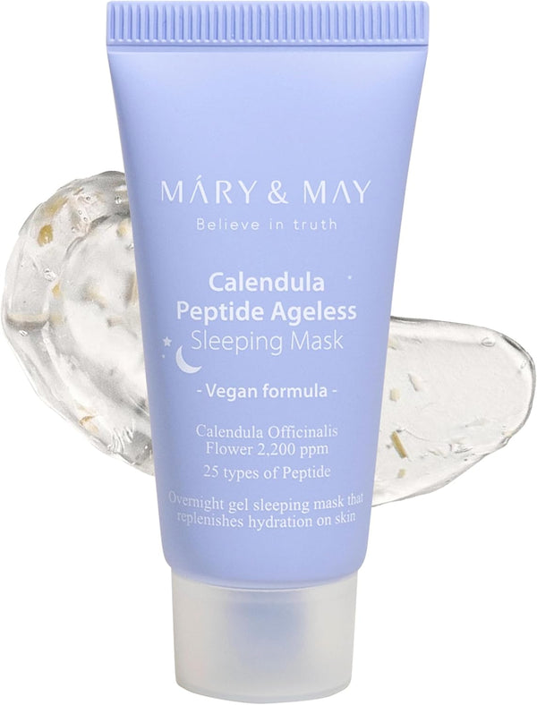 Mary & May Calendula Peptide Ageless Sleeping Mask on a white background
