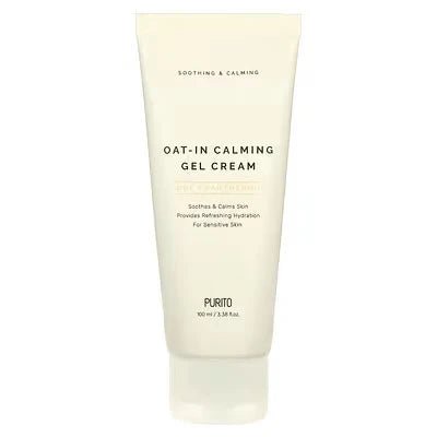Tube of Purito Oat-In Calming Gel Cream on a white background