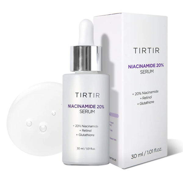 TIRTIR Niacinamide 20% Serum bottle and packaging on a white background