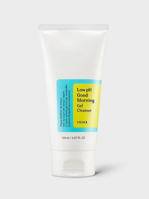 CosRX Low pH Good Morning Gel Cleanser on a white background