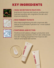 K - SECRET SEOUL 1988 Cream – 93% Snail Mucin + Rice Extract 50ml - Hydrating Korean Repair Cream – Korean - Skincare Arabia