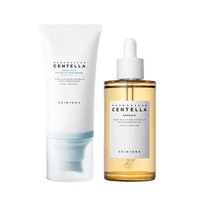 [SKIN1004] Centella Glow Duo – Hyalu - Cica Sunscreen + Soothing Ampoule for Hydration & Acne Care – 100% Authentic Korean Skincare in UAE | Korean - Skincare Arabia
